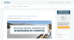 Desktop Screenshot of blog.evolvevacationrental.com