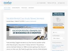 Tablet Screenshot of blog.evolvevacationrental.com